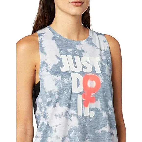 New Nike Women's Sportswear Womens Rebel Icon Clash Tie Dye Tank Top, Size:M - Picture 3 of 5